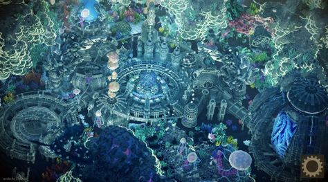 undefined Water Kingdom Minecraft, Minecraft Sea Base, Jellyfish Minecraft Build, Chateau Minecraft, Minecraft Palace, Minecraft Underwater, Aqua Inspiration, Minecraft Mansion, Minecraft Interior Design