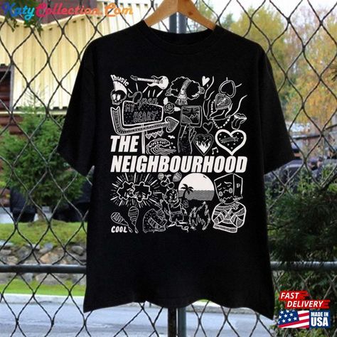 The Neighbourhood Doodle Art Shirt Vintage Nbhd Merch Tees Album Lyric Tattoo Classic T-Shirt Check more at https://katycollection.com/product/the-neighbourhood-doodle-art-shirt-vintage-nbhd-merch-tees-album-lyric-tattoo-classic-t-shirt/ Boy Doodle Art, The Neighbourhood Shirt, The Neighbourhood Merch, Boy Doodle, Tattoo Tour, Lyric Tattoos, Dr Closet, Chase Atlantic, 2024 Style