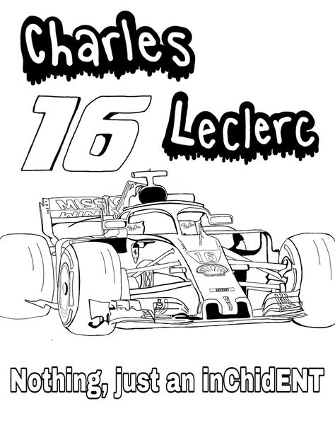 Charles leclerc Ferrari coloring page F1 Coloring Pages, Ferrari Coloring Pages, Make A Coloring Book, Ferrari Charles Leclerc, F1 Art, F1 Ferrari, College Money, Passion Project, Charles Leclerc