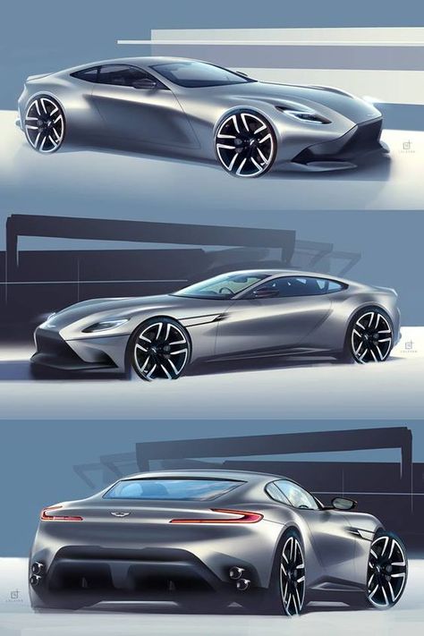 112313 Stylish silver sports car concept sketches showcasing sleek design and modern aesthetics from multiple angles. | Sky Rye Design Automotive Sketch, New Model Car, Supercar Design, Automotive Artwork, Car Inspiration, Car Design Sketch, Concept Car Design, Super Luxury Cars, Car Sketch