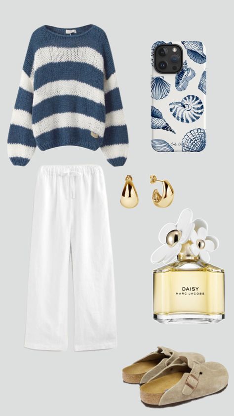 #spring #summer #beach #ootd #outfitinspo #ideas #marcjacobs #bostonburks #knittedjumper Clean Girl Outfit, Adrette Outfits, Beach Ootd, Coastal Granddaughter, Spring Clean, Uni Outfits, Stockholm Fashion, Simple Trendy Outfits, Clean Girl