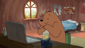 the daily life of being on the internet..... Sunday Planning, Bear Gif, Bear Bears, We Bare Bears Wallpapers, Go To Bed Early, Ice Bears, Childhood Movies, We Bear, We Bare Bears