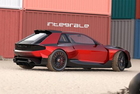 Modern Lancia Delta Integrale Is The Ultimate Hot Hatchback. We'll just leave the check blank for this beauty. Laferrari Aperta, Lancia Delta Integrale, Hot Hatchback, Ferrari Cars, Car Concept, Aesthetic Cool, Volkswagen Golf Gti, Lancia Delta, Hyundai Veloster