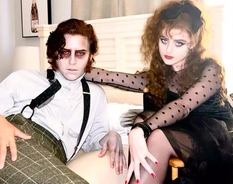 Home / X Frankenstein Costume, Kathryn Newton, Halloween Inspo, Fantasias Halloween, Cole Sprouse, Couples Costumes, Movie Art, Frankenstein, Halloween Outfits