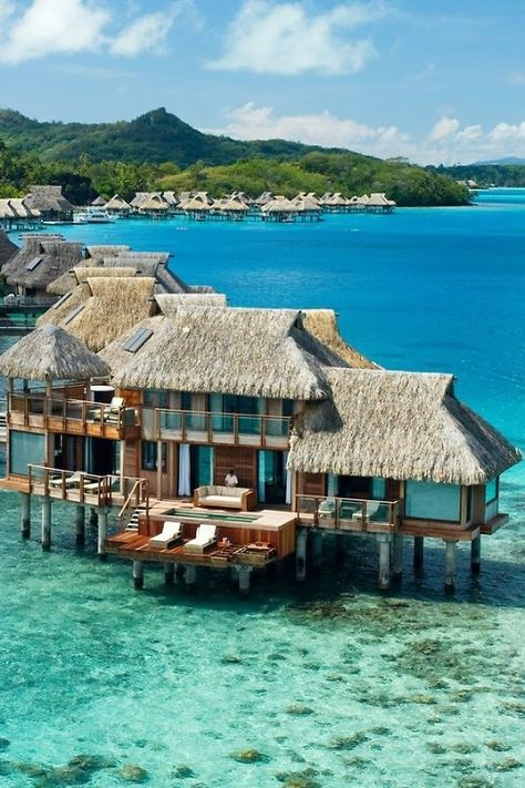 Papeete Tahiti, Water Bungalow, Fiji Travel, Outdoor Showers, Overwater Bungalows, Romantic Vacations, Destination Voyage, Honeymoon Destinations, Vacation Places