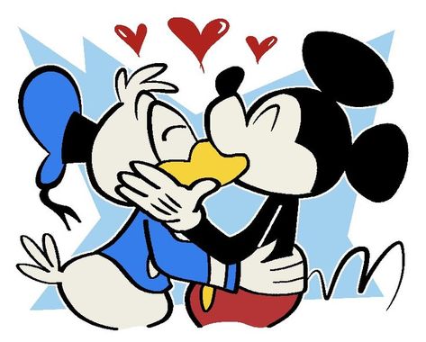 Mickey X Donald, Procreate Pictures, Donald And Daisy Duck, Mickey Mouse Donald Duck, Epic Mickey, Disney Logo, Mickey Mouse And Friends, Mickey And Friends, Disney Cartoons