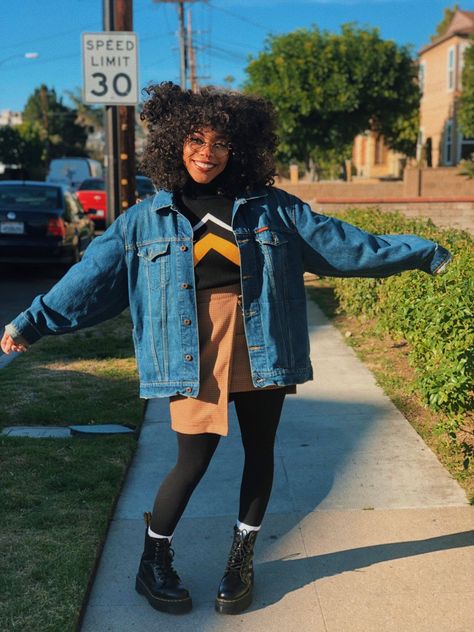 Kiera Please, Afro Punk, Dope Fashion, Pose Reference, Aesthetic Clothes, Fall Outfits, Denim Jacket, Fashion Inspo, Fashion Outfits