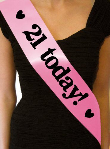 Hot Pink Gifts, 21st Birthday Sash, Cheap Birthday Party, Hot Pink Birthday, Hen Party Accessories, Birthday Sash, 21st Party, Bride To Be Sash, Handmade Personalized Gifts