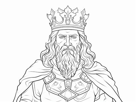 illustration of Dazzling king coloring sheet King Nebuchadnezzar, Mandala Turtle, Ancient Babylon, Coloring Page For Adults, Royal Art, Historical Moments, Fantasy Fairy, Creative Kids, Coloring Sheets