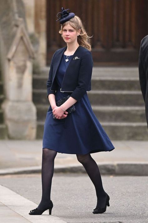 lady louise windsor news latest picture prince philip service duke of edinburgh memorial Louise Mountbatten, Louise Windsor, Duke Of Edinburgh Award, Duke Of Edinburgh, Lady Louise Windsor, Royal Family England, Dark Blue Dress, Princess Anne, Prince Philip