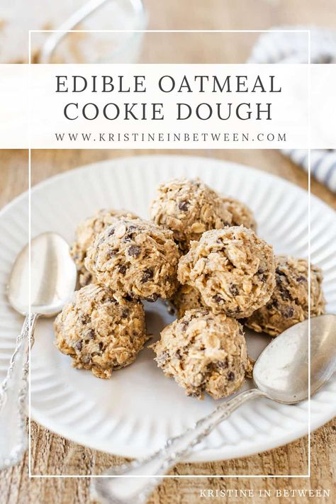 This edible oatmeal cookie dough has all the flavors of classic oatmeal cookies with the convenience of a no-bake recipe. Made with butter, brown sugar, oats, and mini chocolate chips or raisins, it's perfect for satisfying your cookie dough cravings safely and quickly. Enjoy it straight from the bowl or as a topping for your favorite desserts. Edible Oatmeal Cookie Dough, Cookie Dough Oatmeal, Oatmeal Cookie Dough, Best Christmas Cookie Recipe, Best Sweets, Oatmeal Cookie, Oat Cookies, Oatmeal Raisin Cookies, Oatmeal Chocolate Chip Cookies