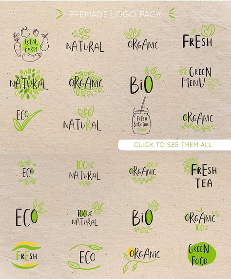 Organic and eco-friendly labels #clipart#premade#words#includes Eco Font, Eco Friendly Logo Design, Eco Friendly Logo, Eco Friendly Bedroom, Eco Friendly Labels, Eco Friendly Building, Eco Brand, Eco Logo, Eco Friendly Beauty