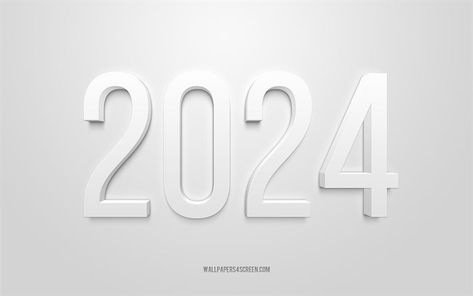 2024 Happy New Year, white background, 2024 greeting card, Happy New Year, white 2024 background, 2024 concepts Desktop Pictures, Holiday Wallpaper, Original Wallpaper, Colorful Wallpaper, Beautiful Wallpapers, Happy New, Desktop Wallpaper, Happy New Year, White Background