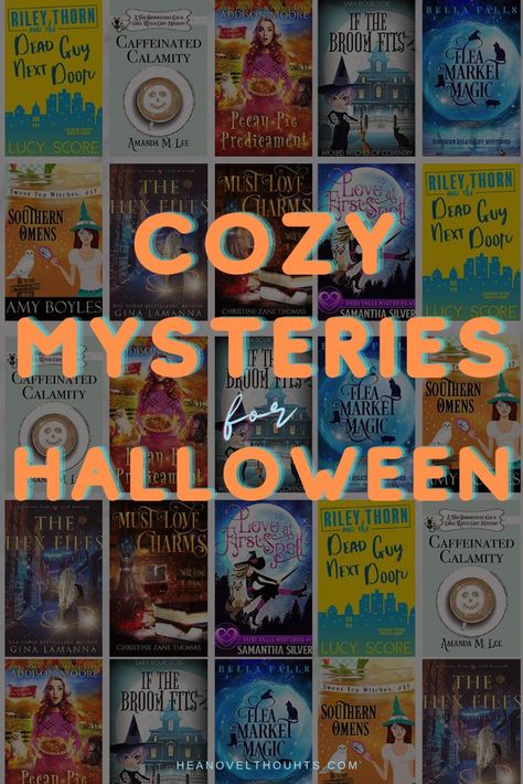 Looking for a book to get you in the Halloween mood without all the gore? Then you need to check out a cozy mystery that will set the mood! Fall Themed Books For Adults, Fall Mystery Books, Halloween Romance, Fall Cozy Mysteries, Autumn Cozy Mysteries, Halloween Cozy Mystery Books, Halloween Cozy, Cozy Mystery Book Covers, Fall Books