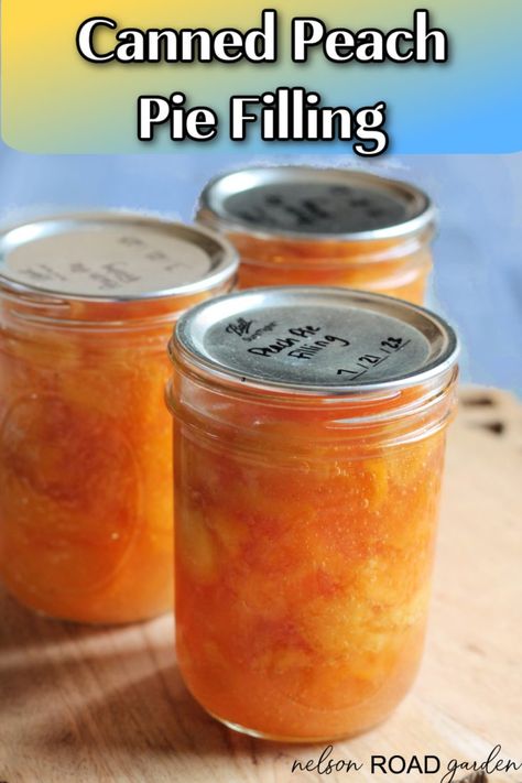 Peach Pie Filling To Can, Canning Pie Filling With Clear Jel, How To Can Peach Pie Filling, Canned Peach Pie Filling Recipes Easy, Peach Pie Filling Canned, Peach Pie Filling Canning Recipe, Canned Peach Pie Filling Recipes, Can Peach Pie Filling, Canned Peach Pie Filling