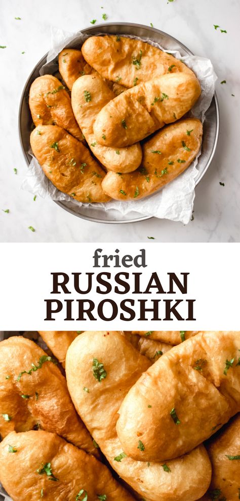 Russian Piroshki Recipe, Piroshky Recipe, Pirozhki Recipe, Piroshki Recipe, Potatoes And Meat, Recipe With Potatoes, Traditional Russian Food, Hand Pies Savory, Russian Dishes