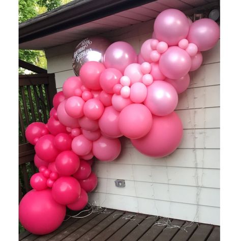 Pink Shades Balloon Garland, Pink Ombre Balloon Arch, Bright Pink Balloon Garland, Different Shades Of Pink Balloon Garland, Dark Pink Balloons, Pink Ombre Balloon Garland, Pink Garland Balloon, Barbie Balloon Garland, Pink Balloon Backdrop