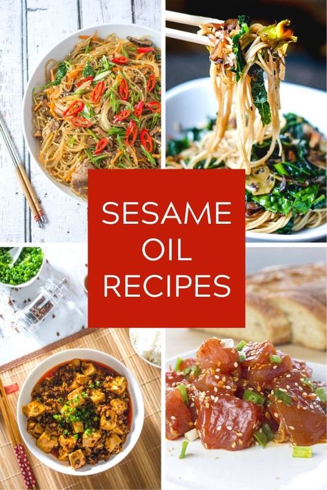 Uses For Sesame Oil, How To Use Sesame Oil, Sesame Seed Oil Recipes, Recipes Using Sesame Oil, Toasted Sesame Oil Recipes, Recipes With Sesame Oil, Grilled Fish Sandwich, Cooking With Sesame Oil, Sesame Oil Recipes