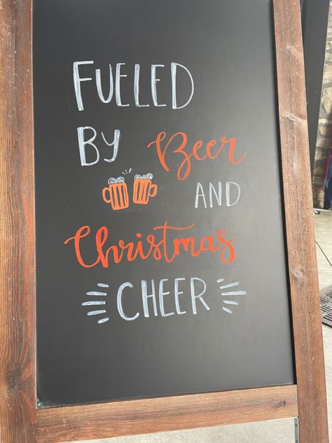 #brewery #beer #chalkboard #signs Funny Beer Chalkboard Sign, Beer Board Chalkboard, Brewery Chalkboard Ideas, Pub Christmas Decorations, Brewery Chalkboard, Funny Bar Signs Chalkboards, Pub Chalkboard, Beer Chalkboard Art, Bar Chalkboard Ideas