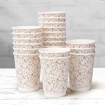 Flower Party Themes, Winter Garden Party, Wildflower Birthday Party, Paper Cup Design, Pastel Birthday, Fairy Garden Party, Baby Shower Vintage, First Birthday Party Decorations, Paper Coffee Cup