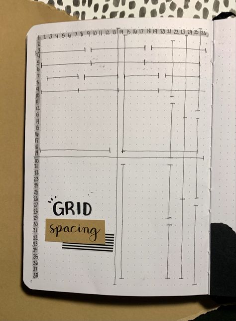 Bujo Cheat Sheet, Bujo Grid Spacing Cheat Sheet, Grid Spacing Bullet Journal, Bullet Journal Cheat Sheet, Book Bujo, Journal August, 2024 Journal, Bullet Journal August, Bullet Journal Contents