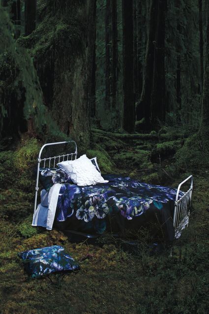 Georgina Euro Sham #anthrofave #anthropologie.com Anthropologie Bedding, Sleeping Porch, Iron Bed Frame, Deer Tattoo, Bohemian Bedding, Art Media, Sham Bedding, Iron Bed, Euro Pillow Shams