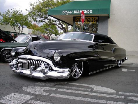 1950 Buick, Buick Cars, Kustom Cars, Old School Cars, Rat Rods, Us Cars, Hot Rods Cars, Black Car, American Muscle Cars