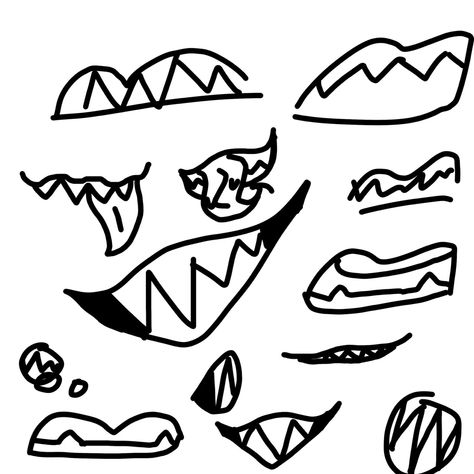 Reference 
Art
Sharp teeth
Art reference 
Sharp teeth reference 
Sharp teeth art reference 
Drawings
Draw
Digital art Spiky Teeth Mouth Drawing, Drawing Evil Smile, Mouth Styles Drawing, How To Draw A Creepy Smile, Sharp Teeth Smile Drawing Reference, How To Draw Sharp Teeth Smile, Edgy Drawing Reference, Monster Smile Drawing, Sharp Tooth Smile Drawing