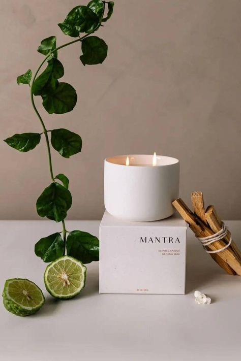 Our Mantra Wellness Ritual Candle is an aromatic experience, designed to inspire relaxation and introspection. This candle offers a luxurious scent profile - a complex blend of fruity, floral, and earthy notes -designed to uplift, soothe, and rejuvenate the spirit. Fragrance Notes: Top: Grapefruit, MuskmelonMiddle: Exotic Jasmine, Persian Clay, LeatherBase: Sandalwood, Vanilla, Amber, Spice Key Features:: Mindfully Made: With a commitment to well-being, the candle is free of gluten, cruelty, car Candle Light Yoga, Luxury Candle Photography Ideas, Luxury Candle Photography, Candle Poster Design, Candle Advertising, Soft Reminder, Champagne Candle, Wellness Rituals, Spa Candles