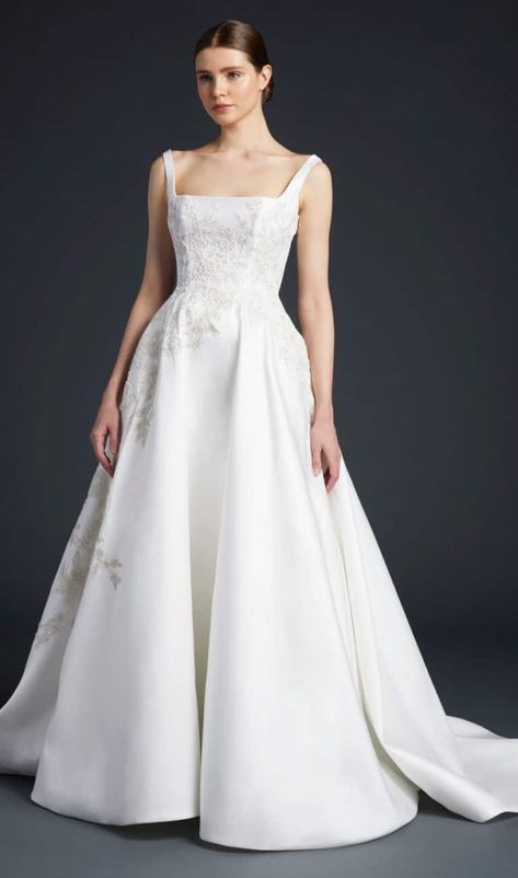 Anne Barge Wedding Dress, Anne Barge Wyndham, Anne Barge Romero, Naomi Anne Barge, Anne Barge Ballgown, Square Neckline Wedding Dress, Summer Wedding Dress Beach, Wedding Gown Simple, Anne Barge