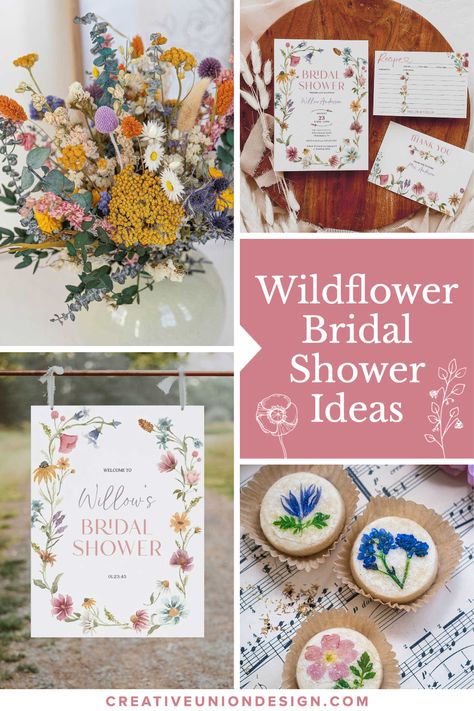 Wild Flower Bridal Shower Theme, Wildflower Bridal Shower Theme, Flower Bridal Shower Theme, Garden Bridal Shower Themes, Bridal Shower Favor Ideas, Bridal Shower Theme Ideas, Wildflower Bridal Shower, Bridal Shower Inspo, Boho Wildflower