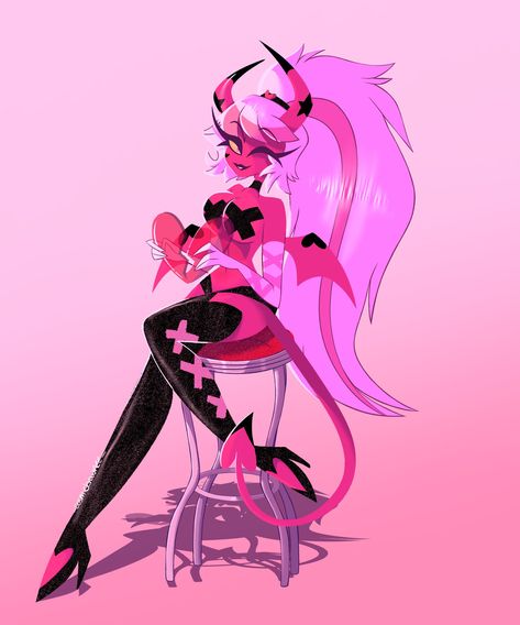 🎉 BDAY IN 6 DAYS! 🎉 on Twitter: "DTIYS entry for @leilooni_art 💄✨❤️ #helluvaboss #helluvabossverosika #verosika #verosikamayday… " Veronika Mayday, Vivziepop Art, Verosika Mayday, Boss Series, Boss Wallpaper, Demon Girl, Vivziepop Hazbin Hotel, Hotel Art, Gremlins