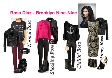 "Rosa Diaz: Brooklyn Nine-Nine" by k-simma on Polyvore featuring Mode, MANGO, WithChic, Bonbons, Alexander McQueen, IRO, Temple St. Clair, HIDE, Balmain und New Look Brooklyn Nine Nine Inspired Outfits, Rosa Diaz Outfits, Rosa Diaz, Fandom Outfits, Brooklyn Nine Nine, Polyvore Fashion, Jimmy Choo, Alexander Mcqueen, New Look