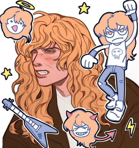 Dave Mustaine Drawing, Metalhead Sketch, Dave Mustaine Fanart, Metalhead Drawing, Metallica Drawing, Metallica Fanart, Band Drawing, Dave Mustaine, Sketchbook Art Inspiration