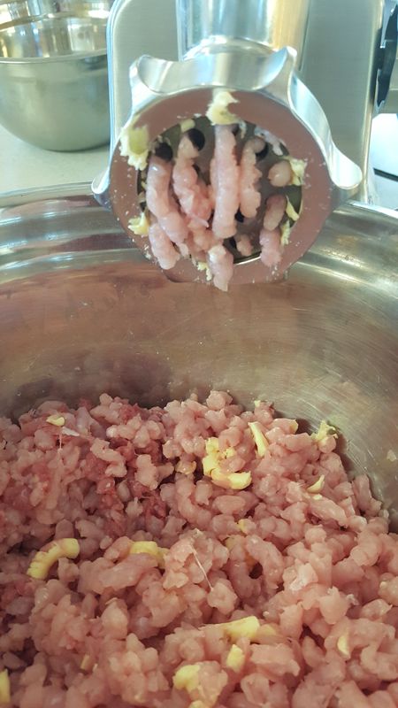 homemade-turkey-sausage_full-of-days_grinding Paleo Breakfast Sausage, Homemade Breakfast Sausage Recipe, Homemade Turkey Sausage, Breakfast Sausage Seasoning, Turkey Sausage Recipes, Sausage Making Recipes, Pork Breakfast Sausage, Homemade Breakfast Sausage, Turkey Breakfast Sausage