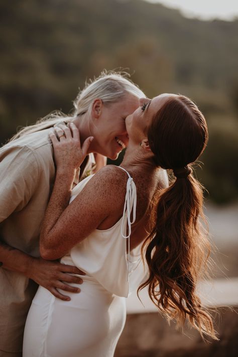 Becky & Vicki. I would describe them as the most excited & happy couple ever.
A delight to be around, you really can feel how much they adore each other when in their presence.
The emotional ceremony had us all sobbing, and we are just so happy to have been a part of their journey.
Shot by Stephanie Shenton. Contact consultations@hiddentreasuresibiza.com today to start your step by step wedding planning journey with Hidden Treasures Ibiza.
You fall in love, let us do the rest. 
#ibizawedding Couple Shots Wedding, Wedding Day Photo Ideas, Lesbian Wedding Photography, Meredith Blake, Shots Wedding, Golden Hour Wedding, The Parent Trap, Bride Photos, Ibiza Wedding