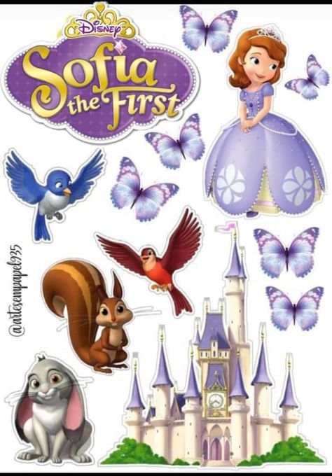 Sofia The First Stickers, Sophia The First Cake Topper Printable, Sofia The First Topper, Sofia The First Cake Topper Printable, Sofia Cake Topper Free Printable, Sofia The First Cake Design, Sofia Cake Topper, Sofia The First Characters, Sofia The First Cake