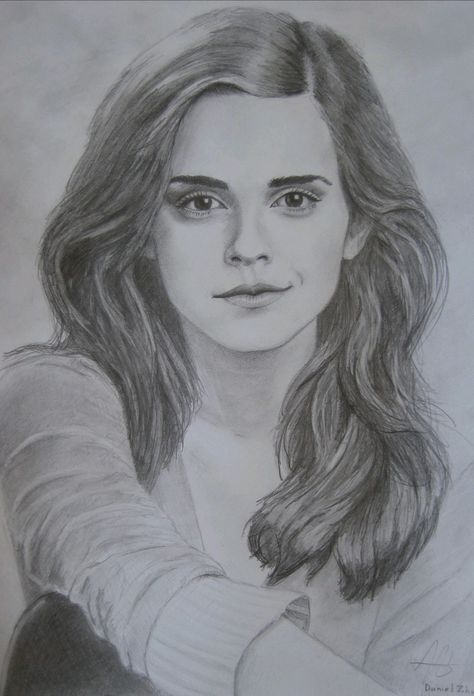 Hermione Granger Sketch, Emma Watson Sketch, Hermione Granger Drawing, Harry Potter Sketch, Harry Potter Art Drawings, Pencil Drawings For Beginners, Pencil Sketch Images, Images Harry Potter, Harry Potter Drawings