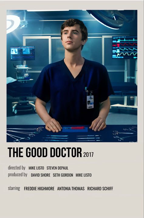 minimal polaroid show poster for the good doctor Medical Movies To Watch, The Good Doctor Poster, Good Doctor Wallpaper, The Good Doctor Wallpaper, Medical Movies, Student Photoshoot, Good Doctor Series, Medical Series, The Good Doctor