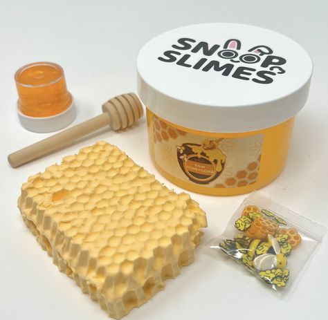 Honey Slime, Raw Honeycomb, Sticky Slime, Borax Powder, Slime Ingredients, Pretty Slime, Jelly Slime, Glossy Slime, Slime Crunchy