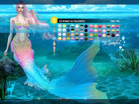 Cc Accessories, Mermaid Island, Los Sims 4 Mods, Mermaid Fin, Sims 4 Cas Mods, Pelo Sims, Mermaid Pattern, Sims4 Clothes, Sims 4 Cc Furniture