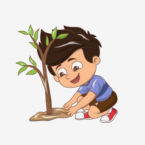 A Tree Drawing, Double Wallpaper, Video Wallpapers, Planting A Tree, Plant Cartoon, Wallpaper Video, Arbor Day, Planting Trees, Baby Boy Scrapbook