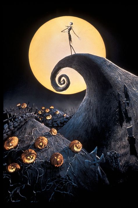 The best Tim Burton films | Vogue Paris Helloween Wallpaper, Nightmare Before Christmas Wallpaper, Tim Burton Art, Halloween Backdrop, Christmas Paintings On Canvas, Tim Burton Films, Nightmare Before Christmas Halloween, Tim Burton Movie, Christmas Event