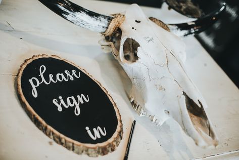 Cow Skull Centerpiece Wedding, Bull Skull Wedding Sign In, Cow Skull Wedding Guest Book, Cleburne Texas, Longhorn Skull, 2025 Wedding, Skull Wedding, Bull Skull, Bull Skulls