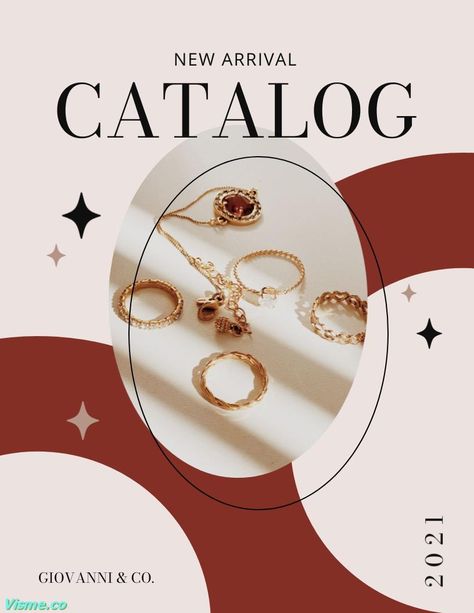 Jewelry Catalog Template Visme Jewelry Catalog Design, Catalog Template, Jewelry Catalog, Catalog Design, Just A Reminder, New Season, Jewelry Collection, I Hope, Design