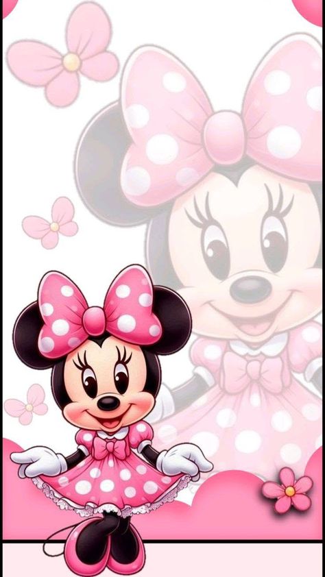 Pink Minnie Mouse Images, Mouse Images, Mouse Cute, Minnie Mouse Images, Kitty Items, Disney Art Drawings, Mickey Mouse Wallpaper, Disney Phone Wallpaper, Pink Minnie