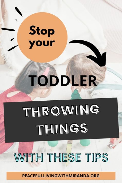 stop toddler throwing things Toddler Hitting, Toddler Hitting And Throwing, Toddler Throwing Up, 3 And A Half Year Old Behavior, Biting Toddler Tips, One Year Old Tantrums Tips, Toddler Behavior Management, Aggressive Toddler, Hitting Toddler