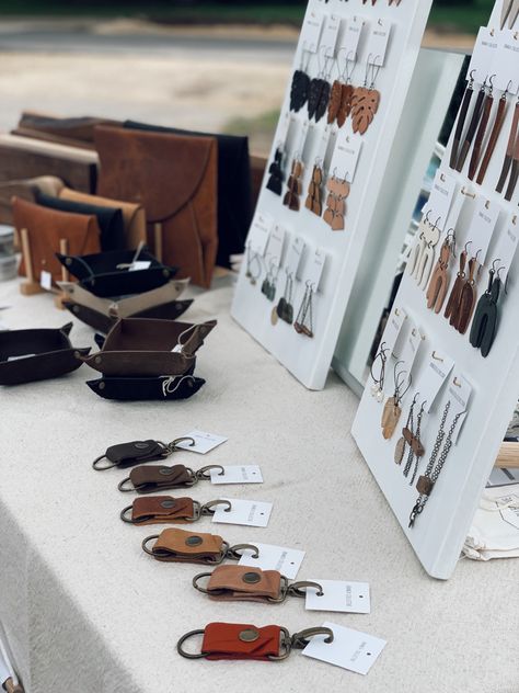 My display at the Mazo Street Market this summer! Keyring Market Display, Farmer Market, Summer Bash, Church Office, Keychain Display, Market Display, Womens Conference, Market Displays, Holiday Music