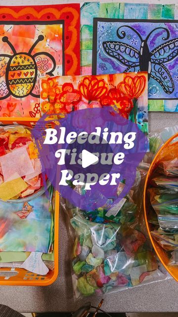 Diy For Beginners, Crepe Paper Flowers Diy, Tissue Paper Craft, Tissue Paper Art, Spring Art Projects, How To Make Crepe, Kid Art, Crepe Paper Flowers, Spring Art