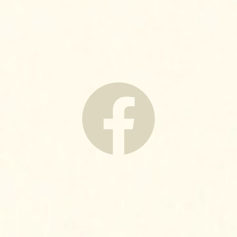 Fb Icon Logo Aesthetic, Brown Facebook Icon, Facebook Iphone Icon, Facebook Lite Icon Brown, Neutral Facebook Icon, Iphone Decal, Facebook App, Cherry Blossom Branch, House Layouts